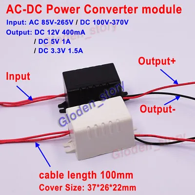 Mini AC-DC Converter AC110V 120V 220V 230V To DC 3.3V 5V 12V Voltage Transformer • $3.55