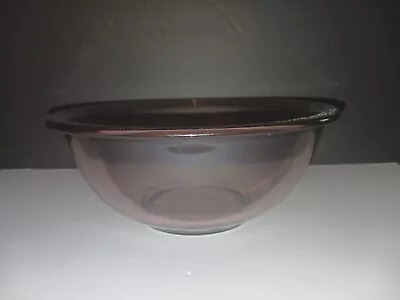 Vintage Pyrex AMBER  Glass With Flat Rim #323 1.5Qt. Mixing Nesting Rd Bowl USA • $12