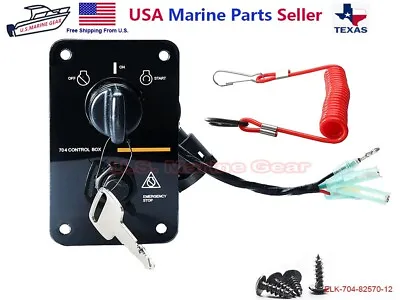 Yamaha Outboard Main Key Switch Panel 704-82570-12-00 10 Pin Wiring Harnesses • $47.50