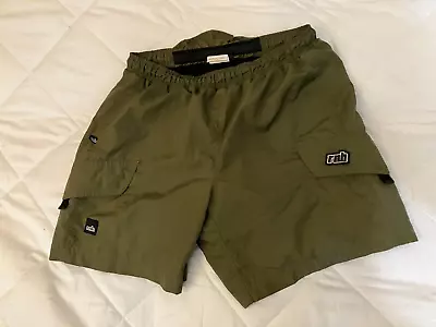 RNH Cycling Mountain Bike Outdoor OD Green Cargo Shorts W/ Liner - Men's XL • $17.99