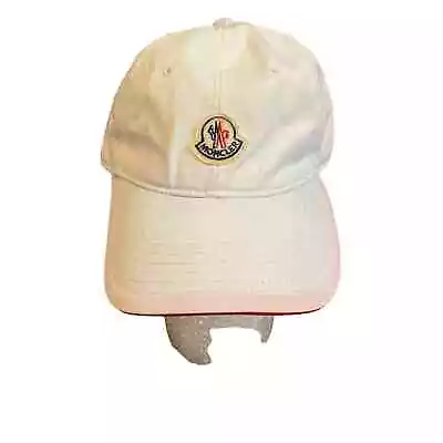 Moncler Berretto Baseball Cap White Hat Adjustable OSFA • $125