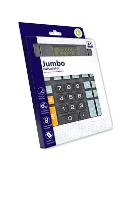 £3.99 • Buy Jumbo Sized Calculator With Pop Up Display Large Button Maths School Homework