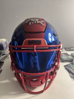 Tom Brady Autographed Patriots Helmet Full Size Fanatic Certified  • $4000