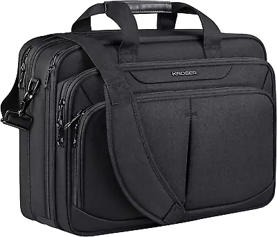 KROSER Laptop Bag 18  Expandable Lightweight Briefcase For 17.3  Laptop Premium  • $54.53