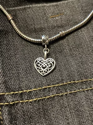 £1.59 • Buy Valentines Love Heart Celtic Bead Spacer Pendant Charm ‘Pandora Murano Style’
