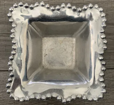 Mariposa String Of Pearls Aluminum Trinket Dish • $12