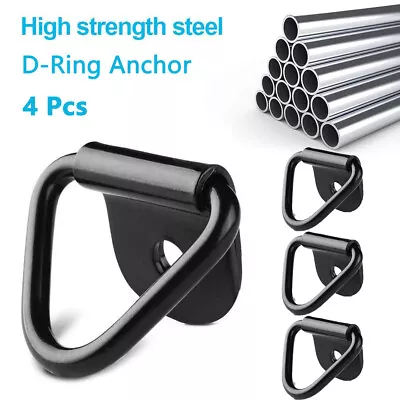 $14.99 • Buy 4X D-Ring Tie Down Anchors Steel Trailer Rings For Car Boats Vans Trucks Garden