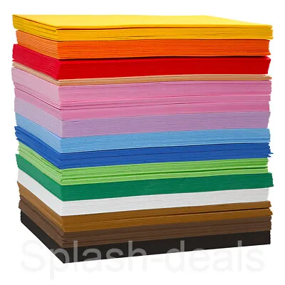 A4 Craft EVA Foam Sheets  - 2mm Thick Quality 15 Colours - 10 Sheet Packs • £4.39