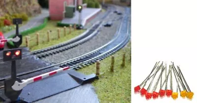 Train Tech LED Pack - Level Crossing (3 Extra Sets) N/HO/OO Gauge TTLED1 • £10.43