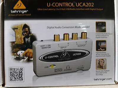 Behringer U-Control UCA202 Audio Interface Digital Output USB • $29