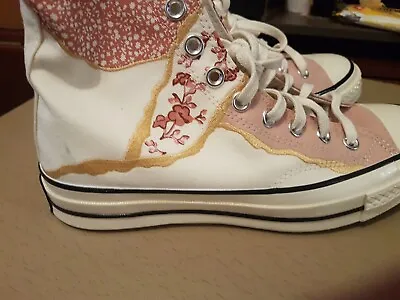 Converse Womens Metallic Floral Chuck 70 Taylor All Star Canvas Shoes Size 7 • £30