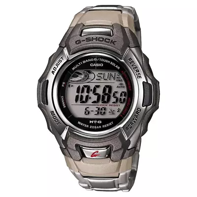 Men'S G-Shock Stainless Steel Tough Solar Atomic Digital Watch MTGM900DA-8 • $155.95