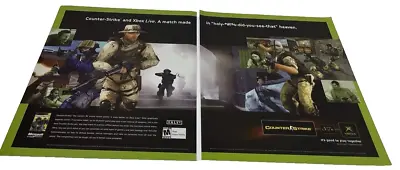 Half-Life: Counter-Strike Xbox PC 2003 Print Ad/Poster Official FPS Promo Art • $19.94