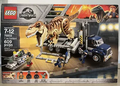 LEGO Jurassic World: T. Rex Transport 75933 Slight Edgewear And Creases On Box • $275