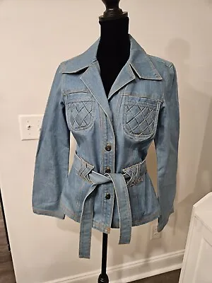 Milly Denim Jacket SIZE 2 Medium Wash Designer Pockets • $75