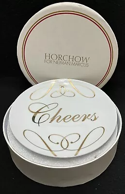 Neiman Marcus Horchow 8” Salad Lunch Party Plates Set Of 4 White & Gold EUC • $20.50