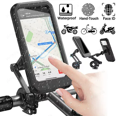 Waterproof Touch Screen Case Bike Motorcycle MTB Phone Holder Handlebar Bracke • $11.06