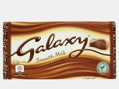 Galaxy Smooth Milk Chocolate Bar Large 110g (Box Of 24) • £30.99