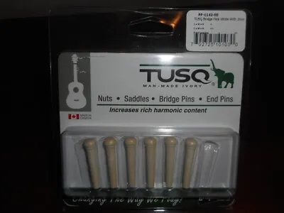 NEW - Graph Tech Tusq Martin Style Bridge Pins White MOP Dot  • $21.99