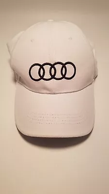 $13.95 • Buy AUDI White Baseball Cap Hat L XL Flex Fit Adult Embroidered