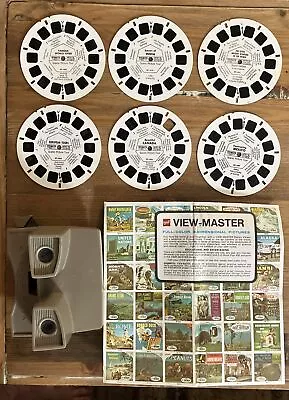 6 Vintage View Master Reels WORLD TRAVEL W Pamphlet And Viewer  • $10