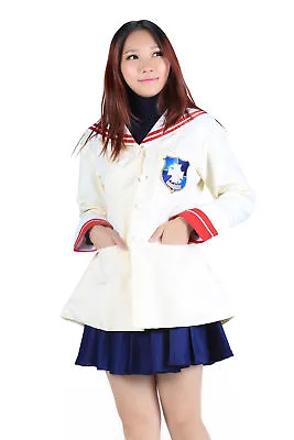 Clannad Cosplay Costume Nagisa Furukawa 3rd Grade School Uniform 1st Version Set • $59.98