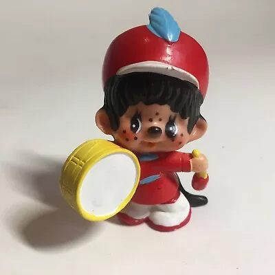 Sekiguchi Monchhichi Monchichi PVC Figure Boy Monkey Drum Drummer Vintage 1979 • $12.99