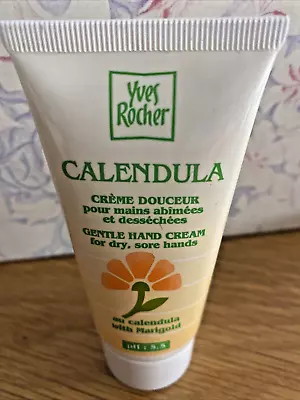 New Yves Rocher Calendula Gentle Hand Cream For Sore Dry Hands  Creme 50ml • £2.99