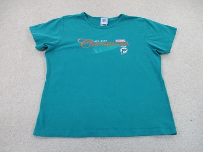 $18.88 • Buy Miami Dolphins Shirt Womens Extra Large Green NFL Football Athletic Ladies A15