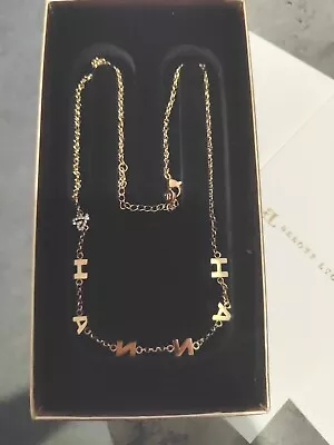 Abbott Lyon Necklace Gold Plated Name Necklace Brand New Boxed Charm Heart  • £12.99