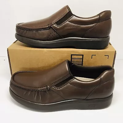 SAS Men's Side Gore Brown Slip-On Shoes Size 12 M – Medium • $138.94