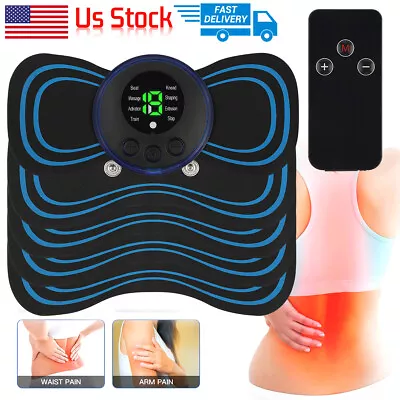 Lot Portable EMS Electric Neck Back Massager Cervical Massage Patch Stimulator • $6.69