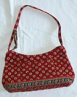 VERA BRADLEY Americana Red Pattern Small Molly Top Zip Purse VG • $26.99