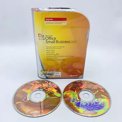 MICROSOFT OFFICE Small Business Edition 2007 UPGRADE W/ Key 2–Disc Genuine • $17.99