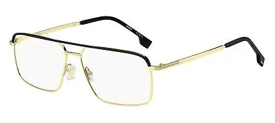 NEW By Hugo Boss: BOSS 1606 RHL Gold & Black Eyeglasses 58/14/145 • $79.95