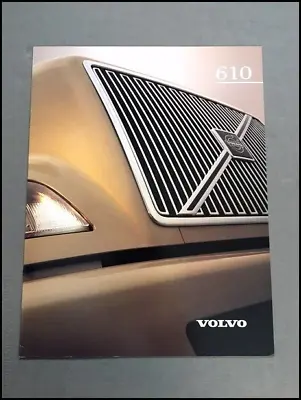 Volvo 610 Semi Tractor Truck 8-page Original Sales Brochure Catalog • $10.36