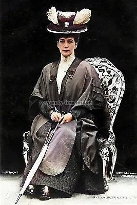 Col0019 - Queen Alexandra Sitting Wearing A Large Hat - Print 6x4 • £2.20