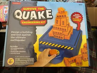 Lakeshore Survive The Quake Engineering Kit DD121 Quake Simulator Ages 4+ NEW • $42.15