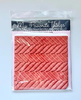 New! My Favorite Things MFT On The Diagonal Background Cling Rubber Stamp • £10.99