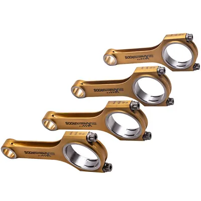 Titanizing 4340 Connecting Rods Conrods For VW Golf Audi A4 A6 S4 TT 1.8T 144mm • $466.98