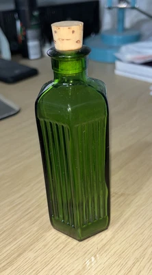 £5 • Buy Vintage Chemist Apothecary Green Glass Poison Bottle 