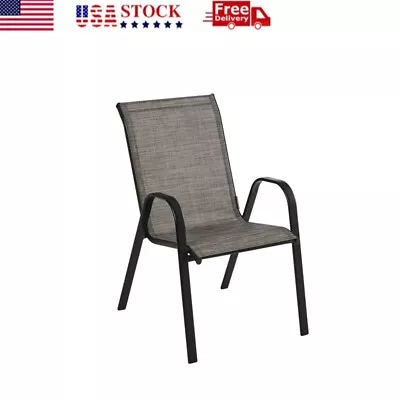 Stacking Sling Chair 1 Pack Outdoor Furniture Chairs Steel Frame For Backyard • $23.72