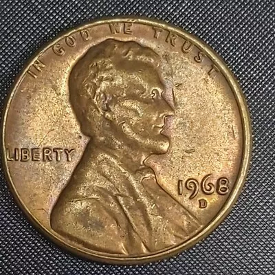 1968 D Lincoln Penny Has Error On Top Edge And  L  In Liberty On Edge Among Oth • $299
