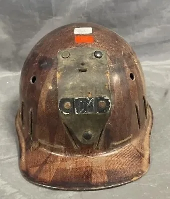 Tiger Stripe Vintage Coal Miner Helmet Old Company's Lehigh • $200