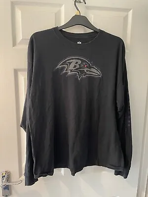 Baltimore Ravens Football Men's Size XXL Black Long Sleeve Shirt Limited Edition • £24.99