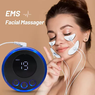 EMS Microcurrent Face Skin Tightening Lifting Device Facial Beauty Mini Machine • £15.58
