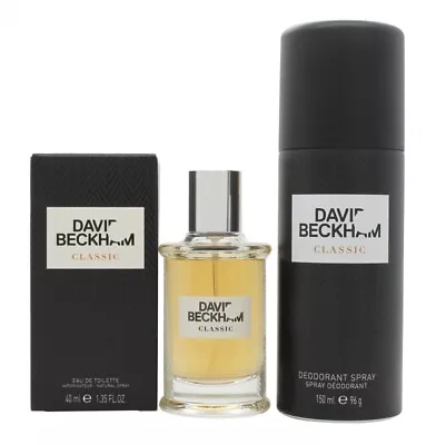 David Beckham Classic Gift Set 40ml Edt + 150ml Deodorant Spray - Men's. New • £14.16