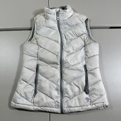 Mountain Hardwear Vest Womens Medium White Puffer 650 Down Quilted Pockets • $30