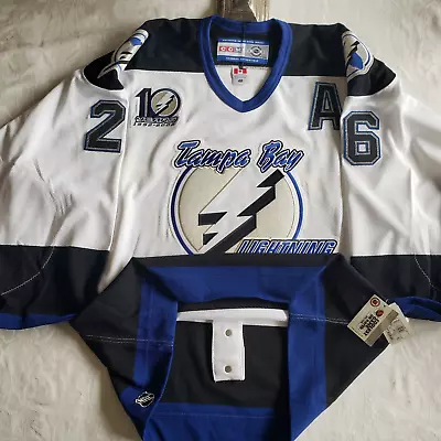 Authentic Tampa Bay Lightening 2001/02 Martin St. Louis CCM Pro Jersey Sz 48 NEW • $555