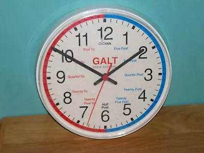 Galt Educational Clock 9 Inch Face Working • £24.99